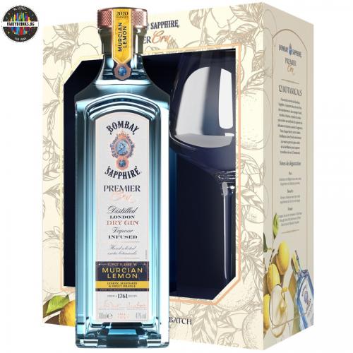Джин Bombay Sapphire Premier Cru Murcian Lemon 700ml 47% с чаша